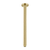 Nero Round Ceiling Arm 300mm long - Brushed Gold